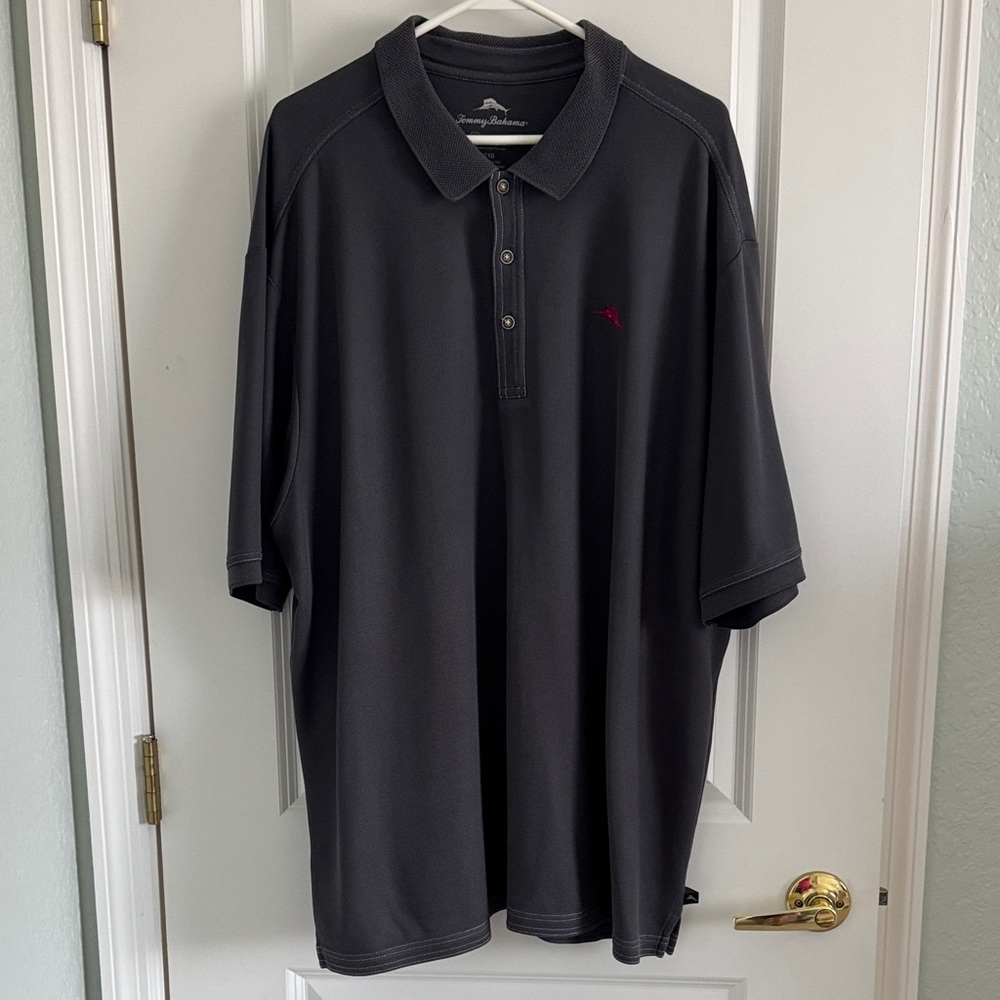 Tommy Bahama Charcoal Polo Shirt for Men